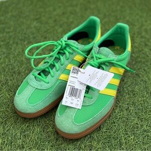 Adidas Handball Spezial Green and Yellow Sneakers